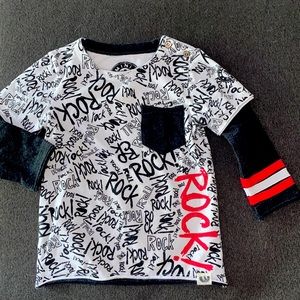 Two Mini Shatsu Rock tee🤘🏽& toucan tee 12 mo